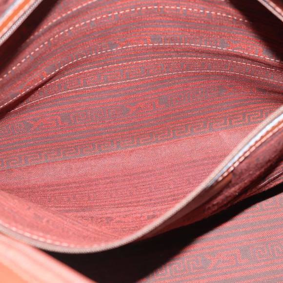 SAINT LAURENT Boston Bag Canvas Leather Brown Auth bs19295 - Picture 12 of 16